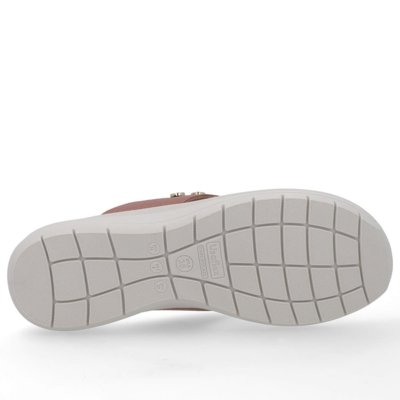 Chinelo Plataforma Couro Rosa