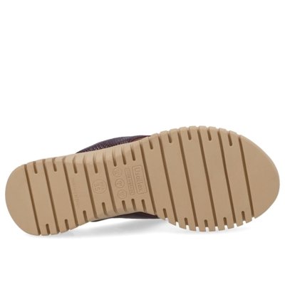 Chinelo Plataforma Couro Roxo