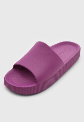 Chinelo Slide Usaflex Faixa Larga Roxo