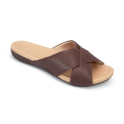 Chinelo Usaflex Rasteiro R1853 Marrom
