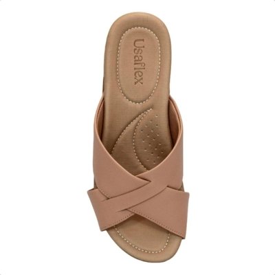 Chinelo Usaflex Rasteiro R1853 Nude