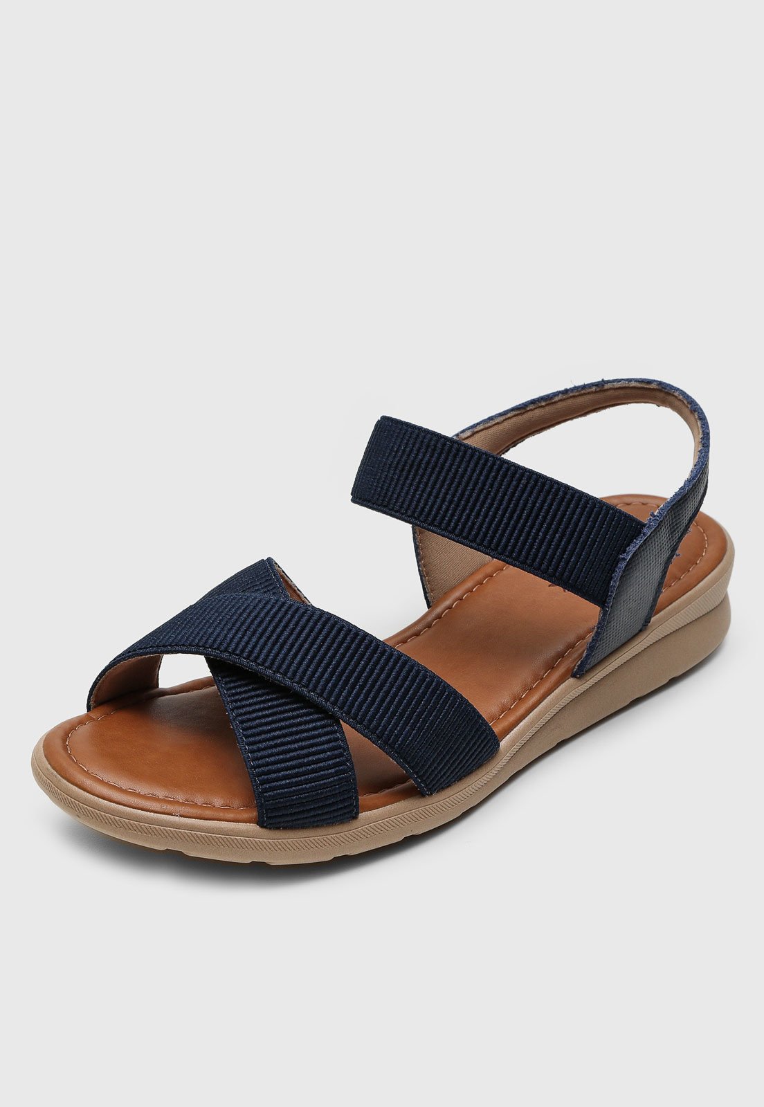 Rasteira Usaflex Transpasse Azul-Marinho Compre Agora Dafiti