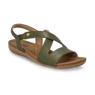 SANDÁLIA FEMININA USAFLEX R1804 Verde Oliva