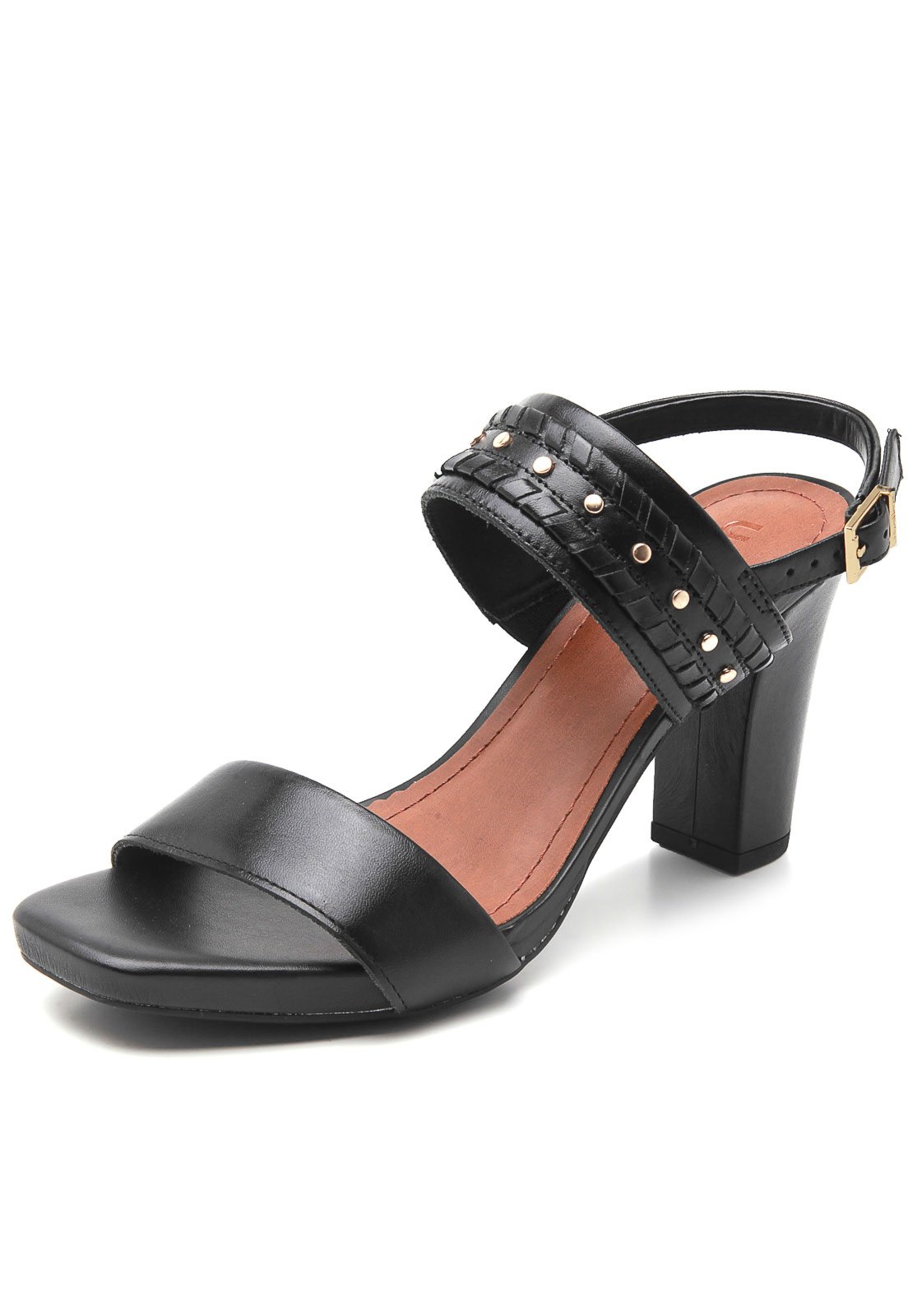 sandalia couro usaflex