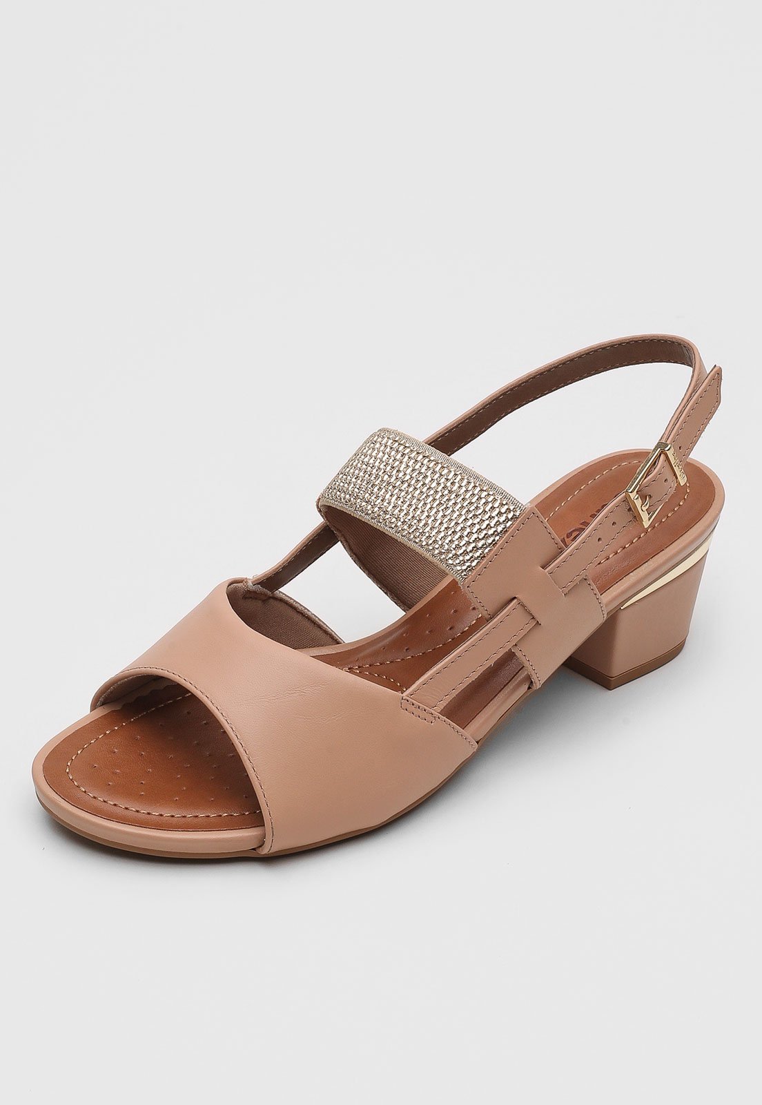 sandalia couro usaflex