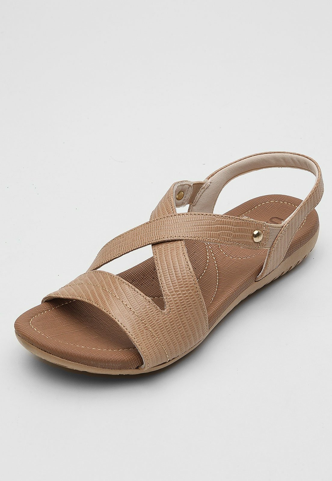 sandalia couro usaflex