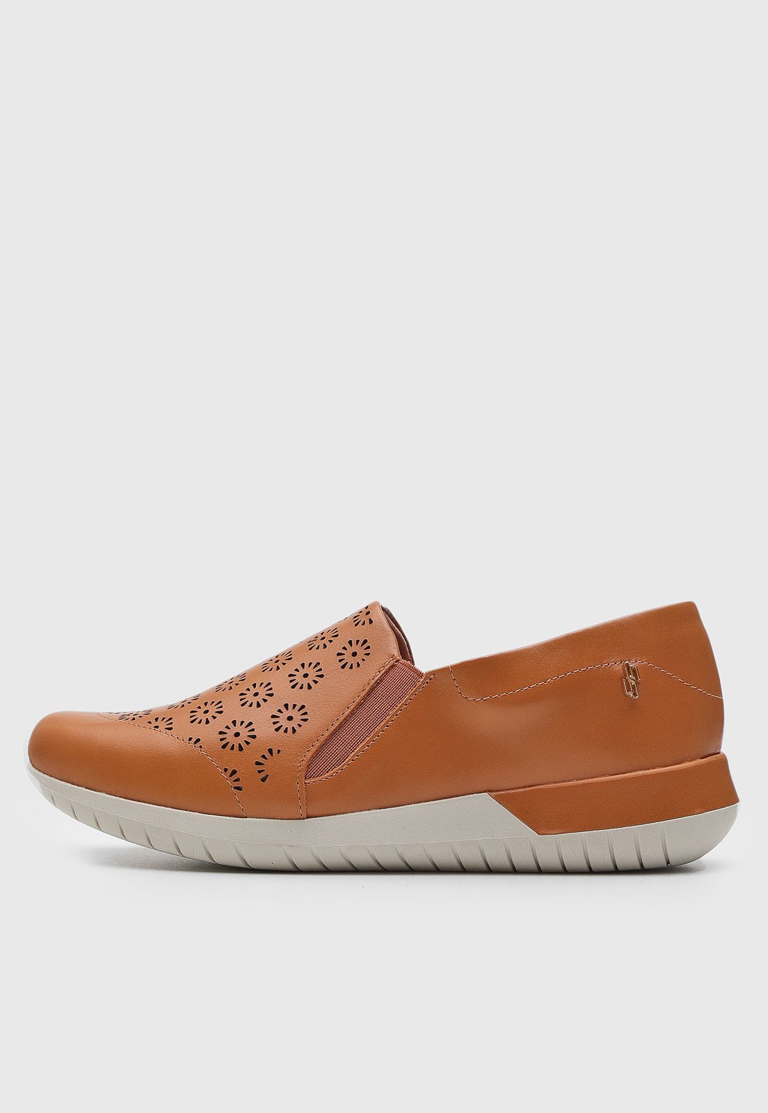 Slip On DAFITI SHOES Lasercut Caramelo - Compre Agora