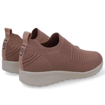 Tênis Slip On Em Tricot Rosa