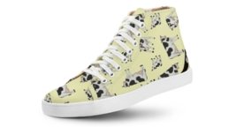 Tênis Usthemp Long Vegano Casual Estampa Vaca Off-white Menor preço em Tênis Usthemp Long Vegano Casual Estampa Vaca Off-white