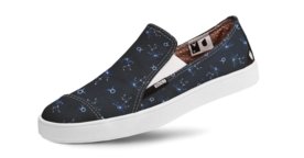 Tênis Usthemp Slip-On Vegano Casual Estampa Touro Azul Menor preço em Tênis Usthemp Slip-On Vegano Casual Estampa Touro Azul