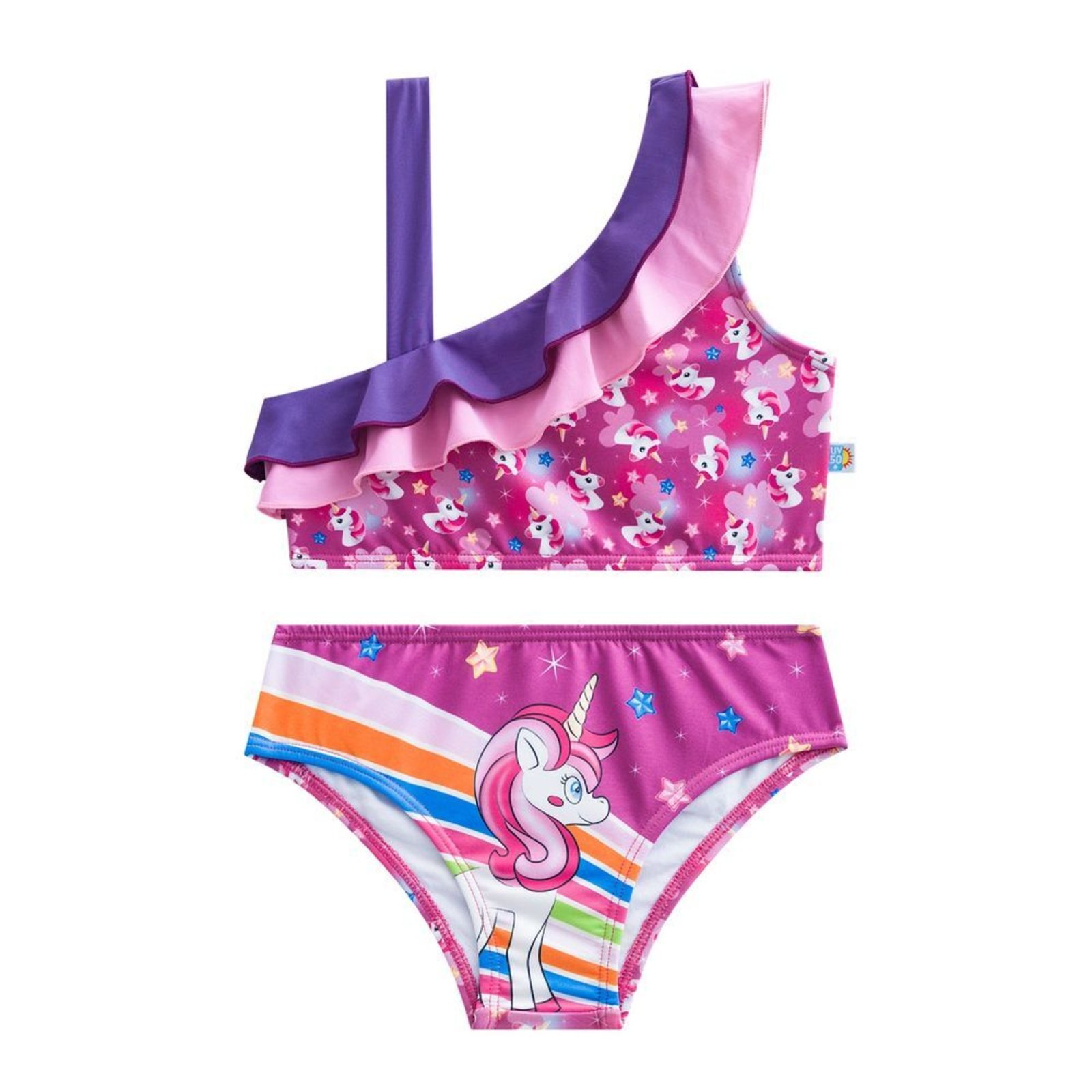 Biquini Infantil Feminino Veggi Unicórnio Roxo Compre Agora Dafiti Brasil