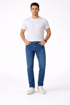 Calça VersatiOld Jeans Regular Azul Médio