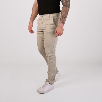Calça VersatiOld Sarja Basic Slim Areia