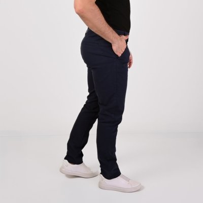 Calça VersatiOld Sarja Basic Slim Azul Marinho