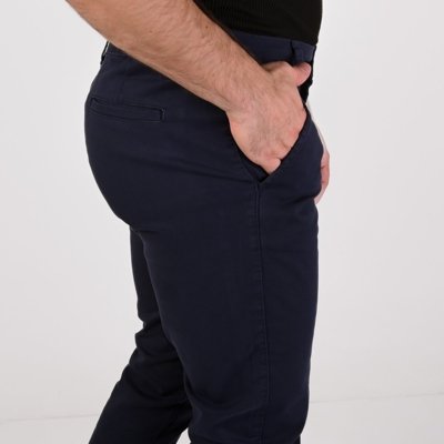 Calça VersatiOld Sarja Basic Slim Azul Marinho