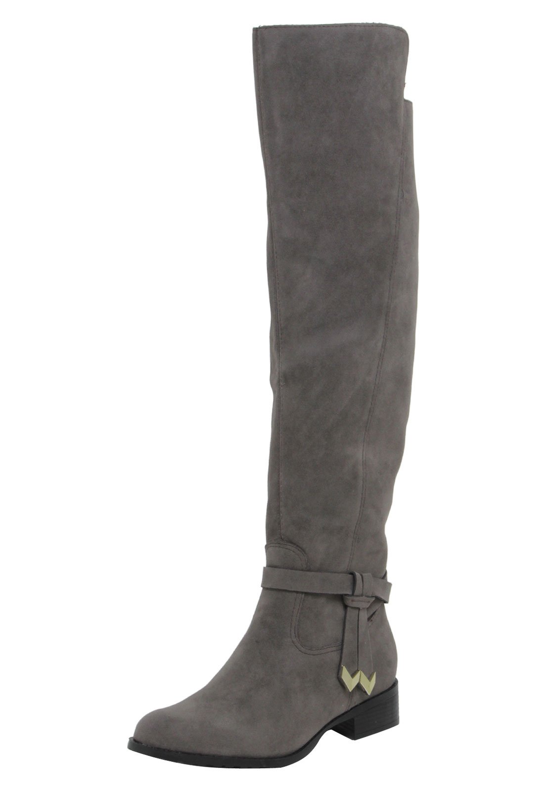 bota over the knee via uno strech preta