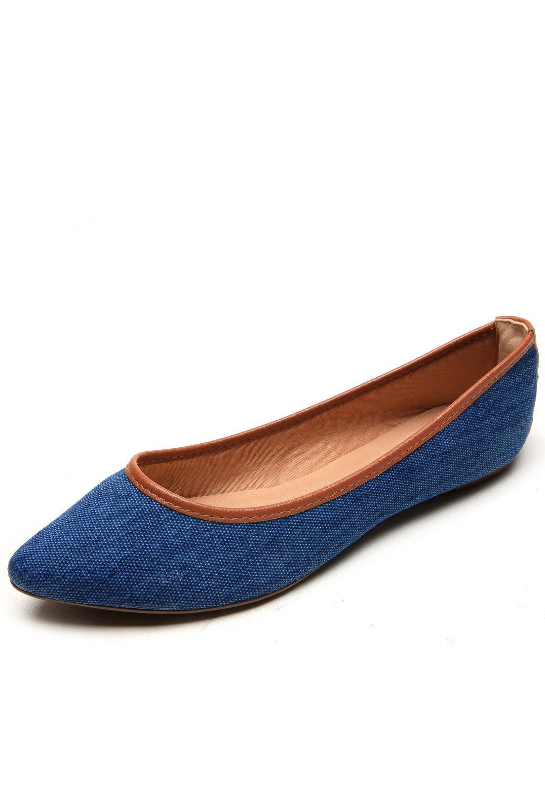 Sapatilha DAFITI SHOES Bico Fino Azul - Compre Agora