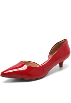 Scarpin vermelho hot sale via uno