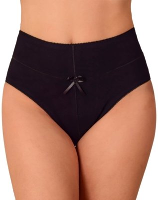 Calcinha VIP Lingerie Cintura Alta Algodão Preta Menor preço em Calcinha VIP Lingerie Cintura Alta Algodão Preta