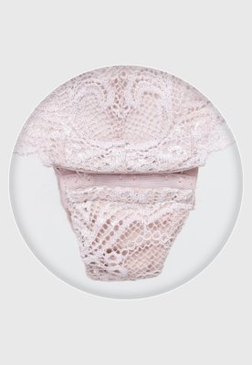 Body Valisere Renda Rosa