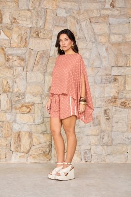 Blusa Vanibele Capa Valentina Rosa