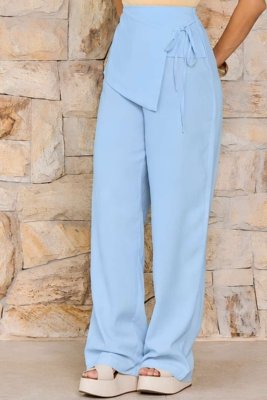 Calça Vanibele Linho Azul