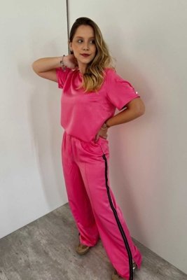 Calça Vanibele Track Rosa