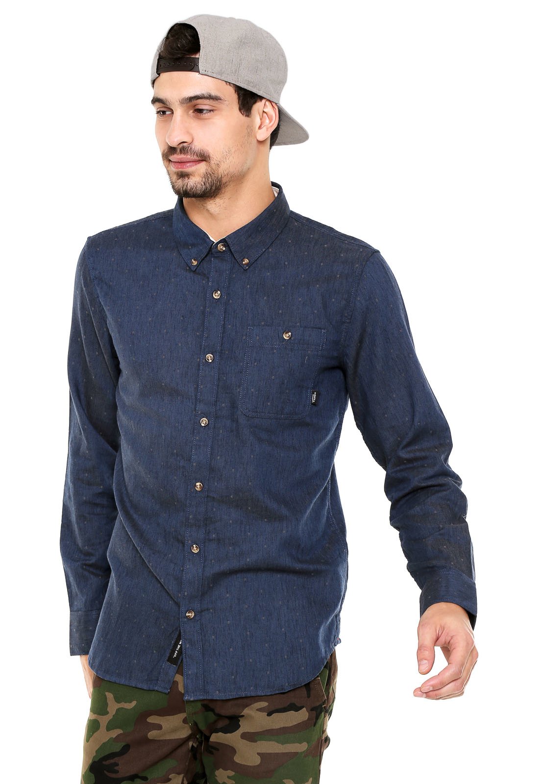 camisa de botao vans