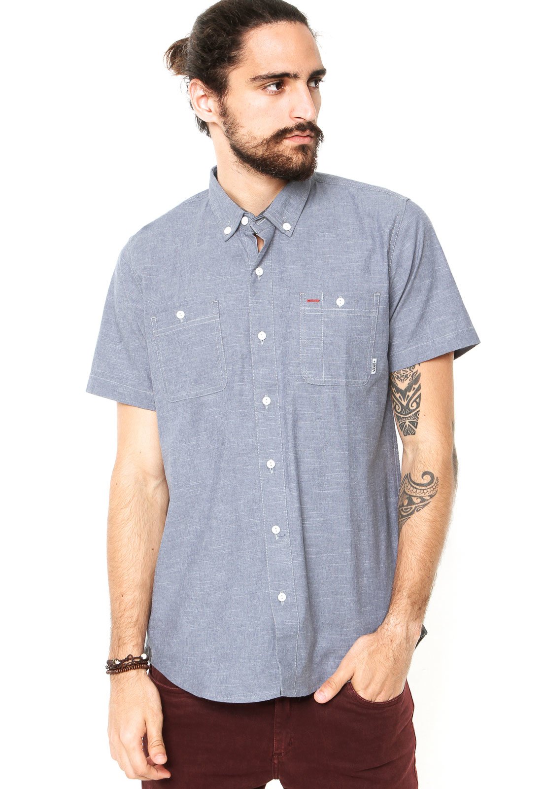 camisa social vans