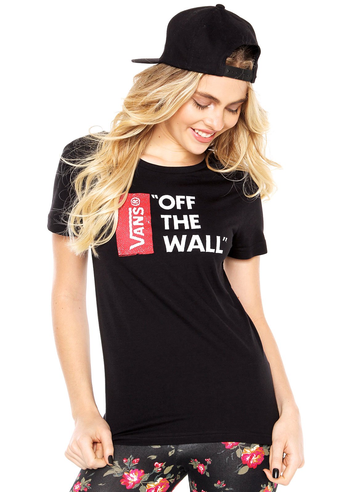 camiseta vans off the wall feminina