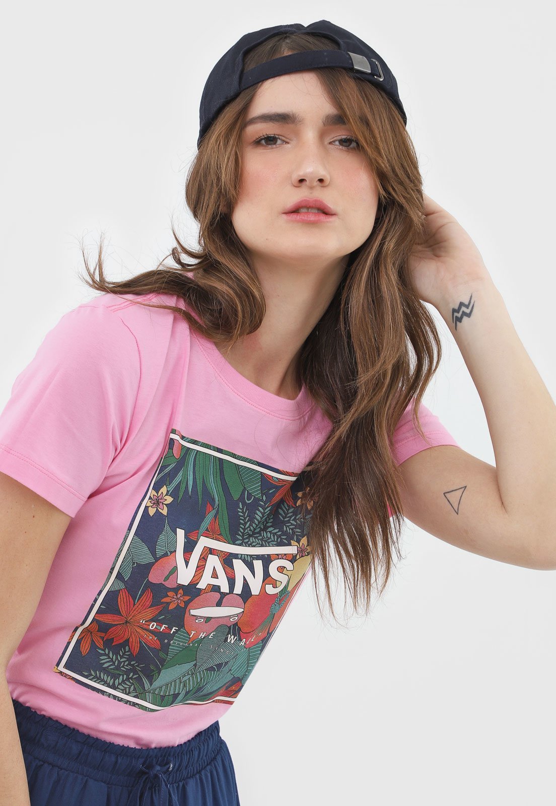 camisa vans rosa