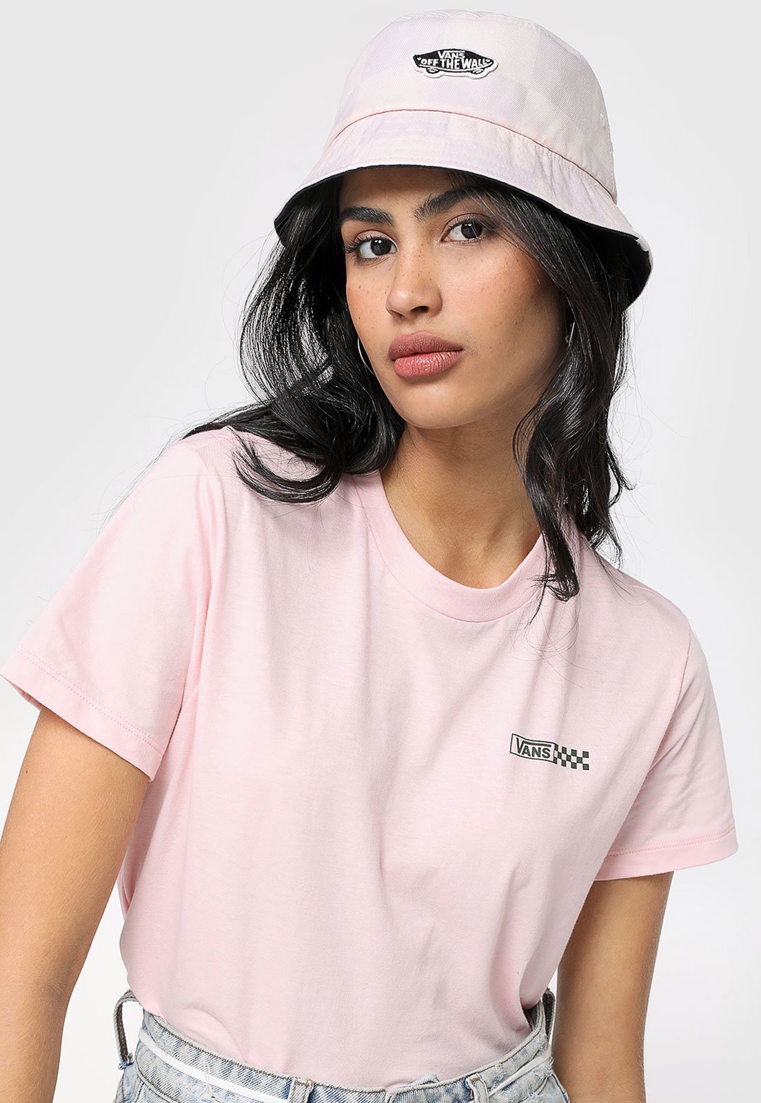 blusa rosa vans