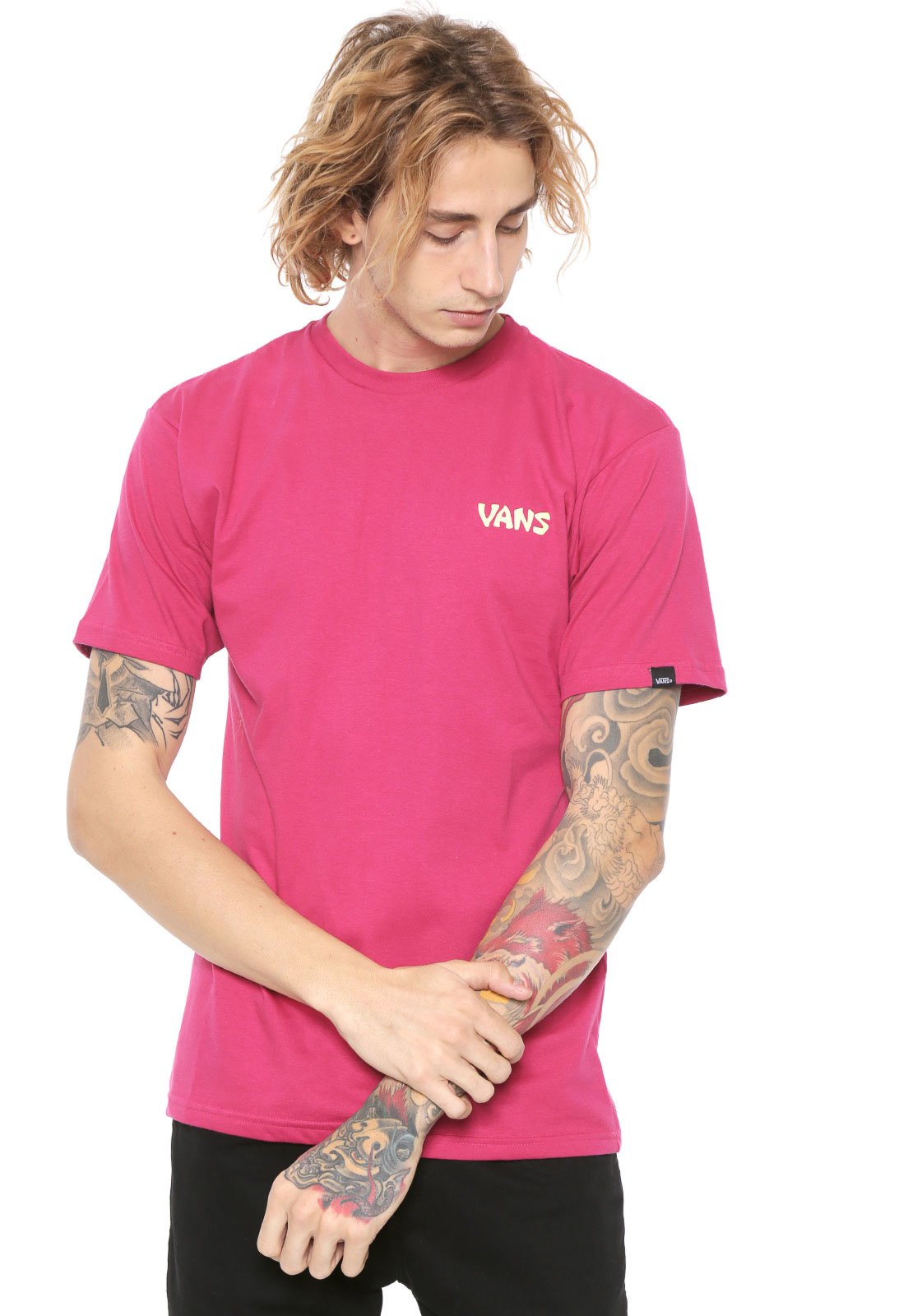 camisa vans rosa