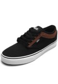 tênis couro vans mn chapman stripe cinza