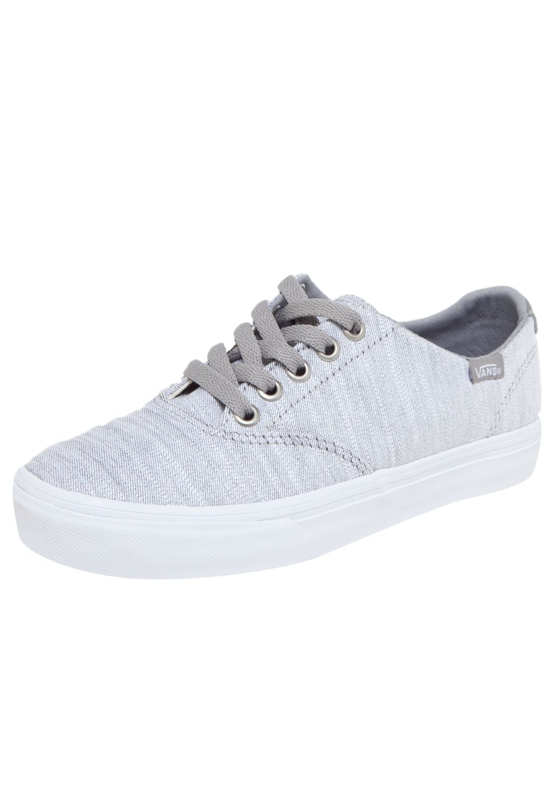 vans cinza e branco