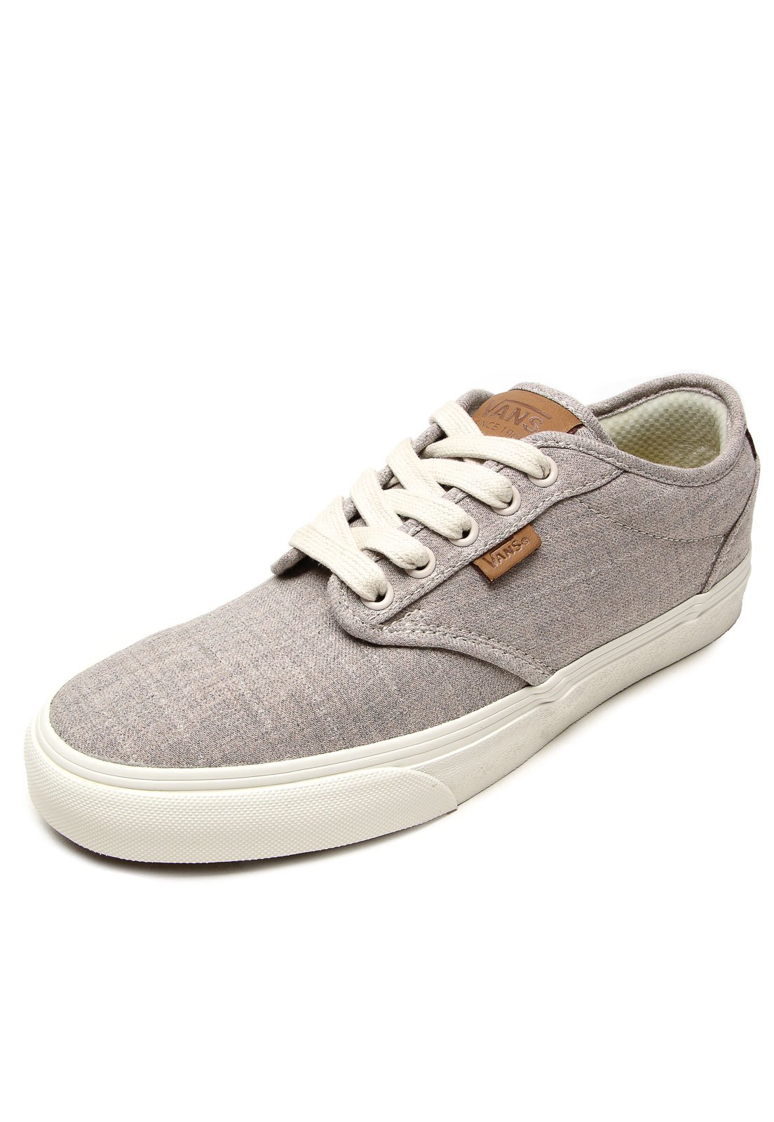 Tênis couro vans hot sale mn atwood cinza