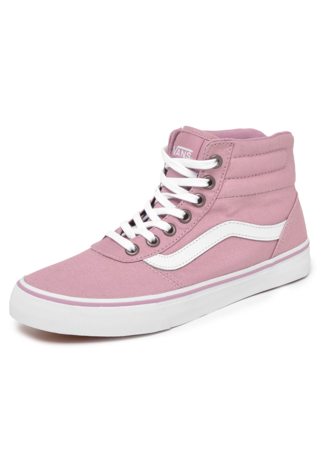 Vans branco hotsell e rosa