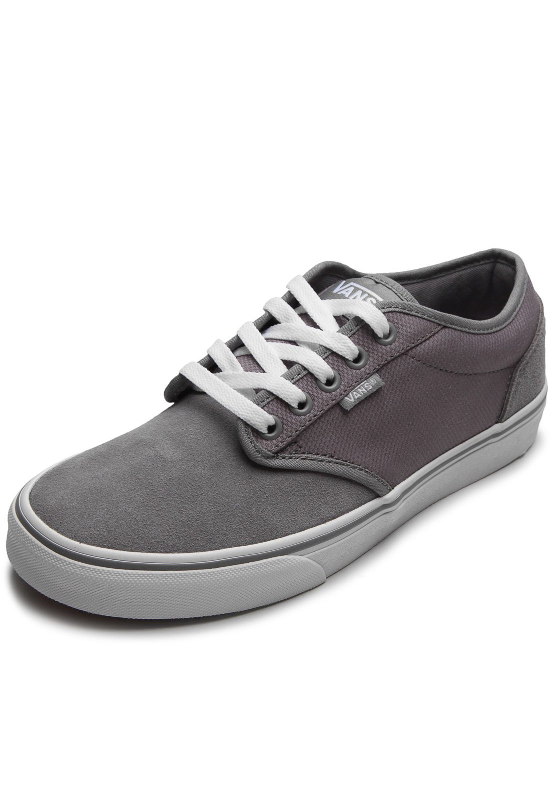 Tênis couro vans cheap mn atwood cinza