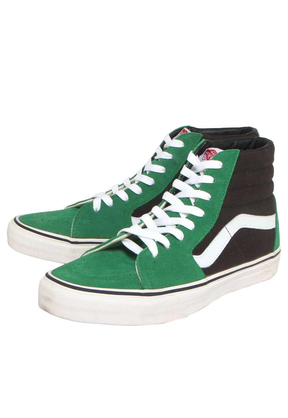 Vans preto shop com verde