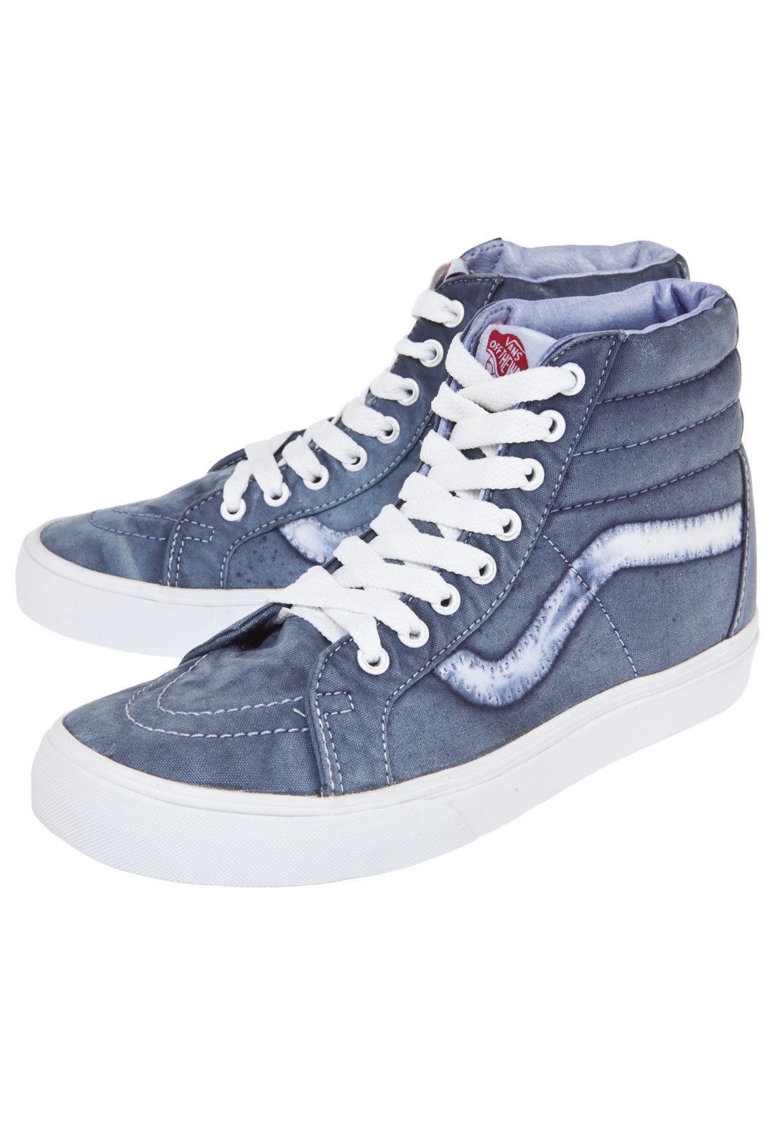 Tenis vans shop azul jeans