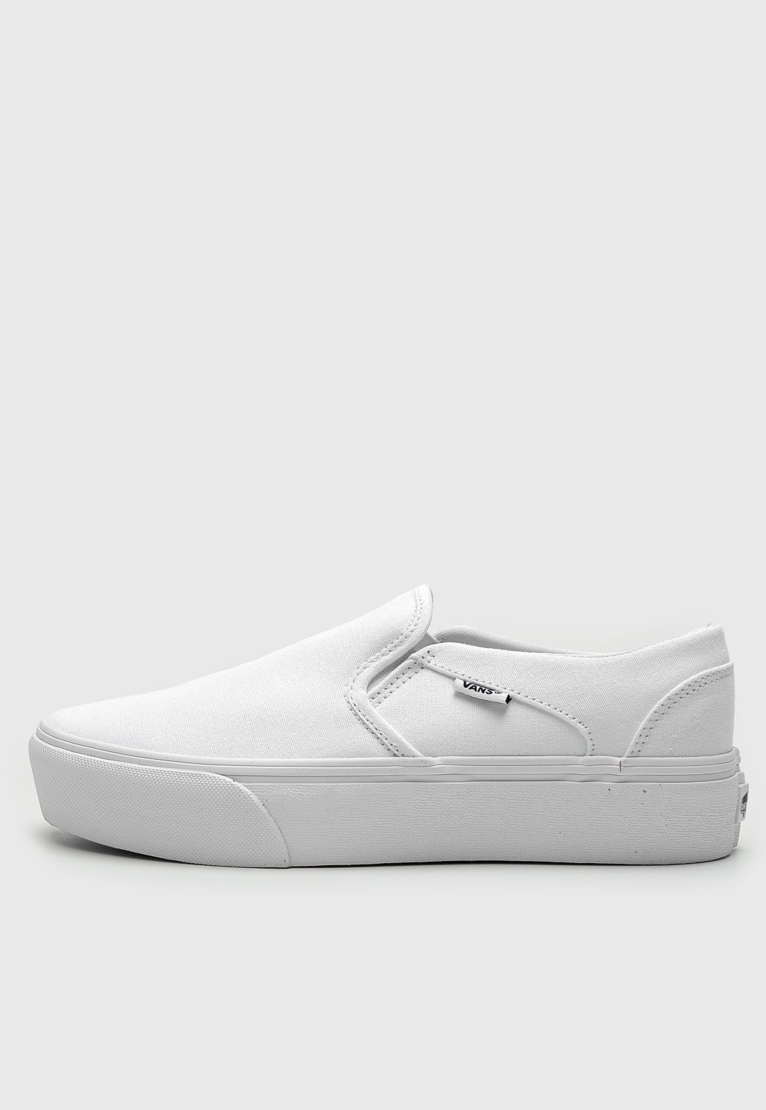 Tenis vans plataforma sales branco