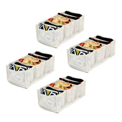 Colmeia VB Home Organizadora de Biquinis, Tops, Sungas Branco 4 peças Menor preço em Colmeia VB Home Organizadora de Biquinis, Tops, Sungas Branco 4 peças