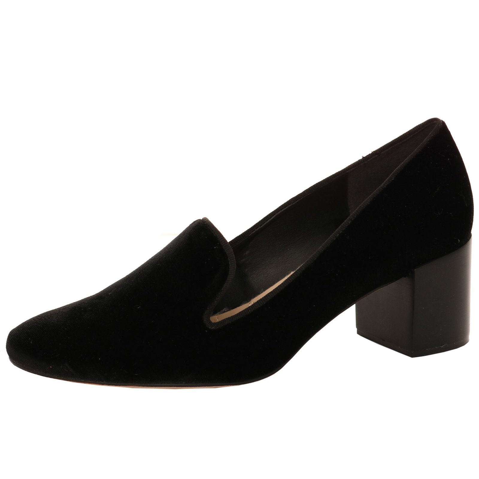 sapato de veludo preto