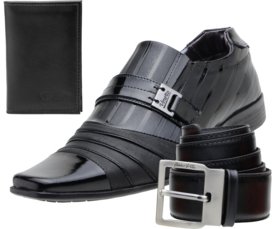 Kit Sapato Social Venetto Onix Preto Menor preço em Kit Sapato Social Venetto Onix Preto