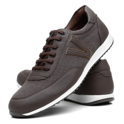 Sapatênis Casual Sport Jogger Venetto Marrom 8492LS Menor preço em Sapatênis Casual Sport Jogger Venetto Marrom 8492LS