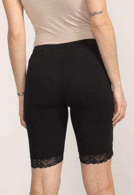 Bermuda Vero Moda Renda Preta