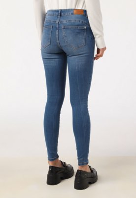Calça Jeans Vero Moda Skinny Estonada Azul