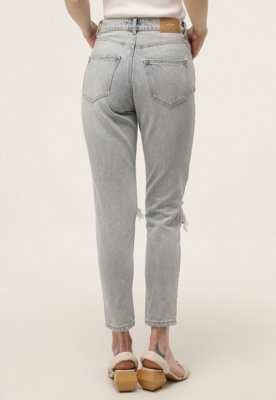 Calça Jeans Vero Moda Slim Destroyed Azul