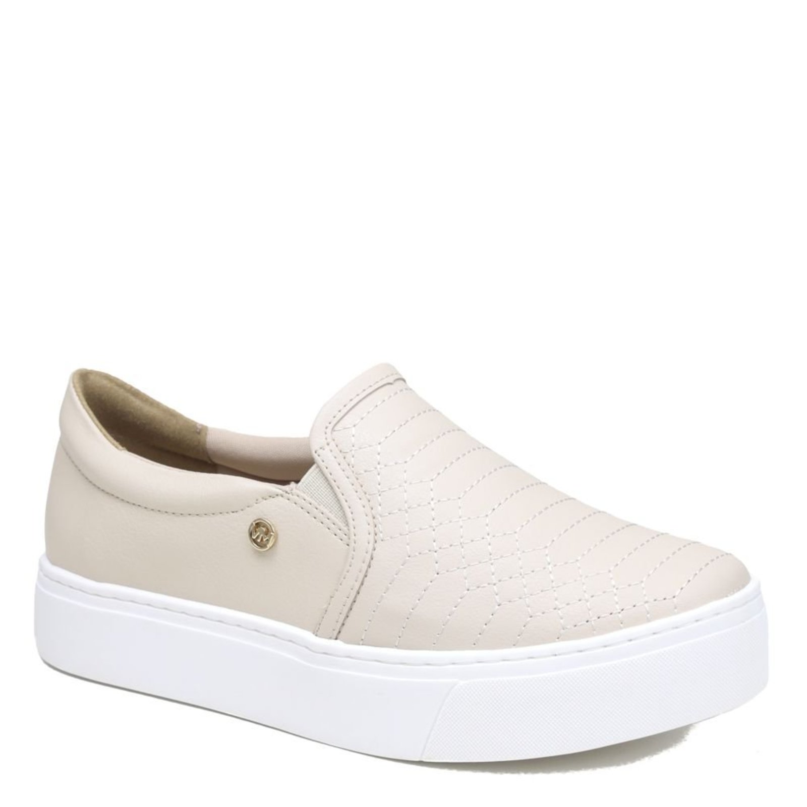 Sapato branco feminino sem hot sale cadarço