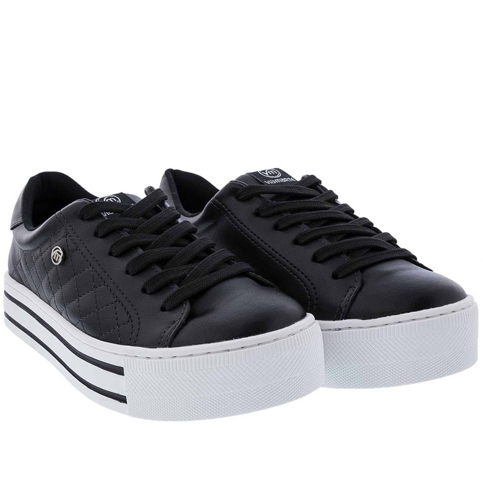 Tenis flatform via sales marte preto